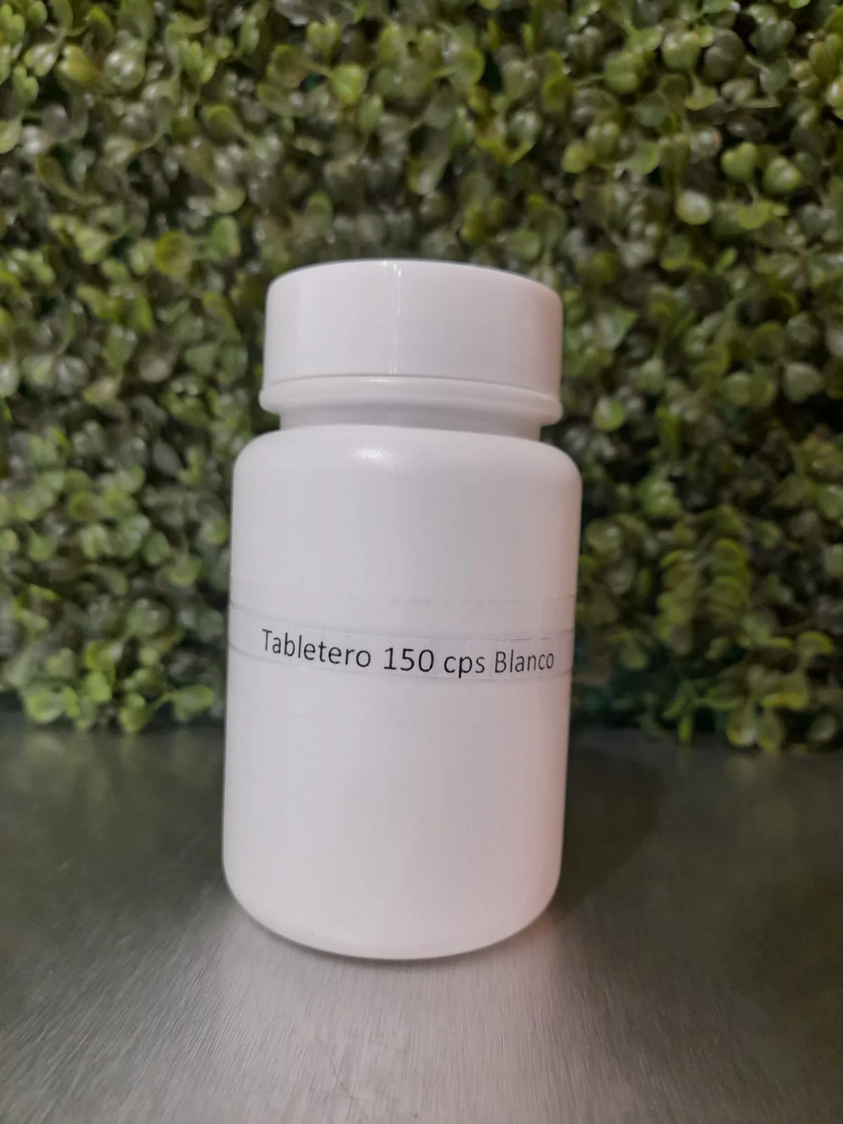 Frasco Pastillero PE-MK Blanco con Tapa - 150 capsulas