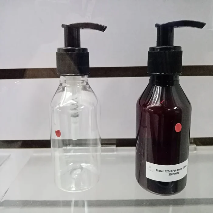 Frasco PET c/tapa Cremera - 120ml