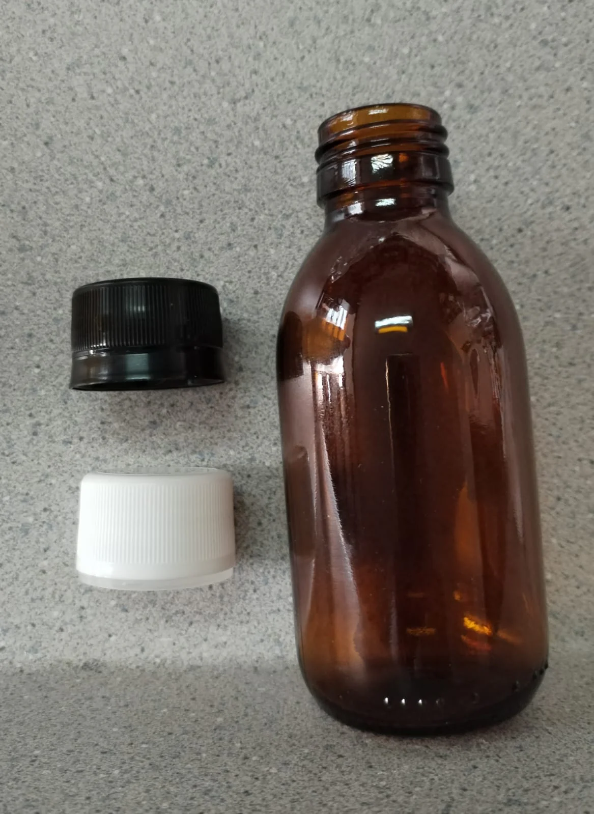 Frasco Vidrio Amber c/Tapa Rosca 28mm - 125ml - Image 2