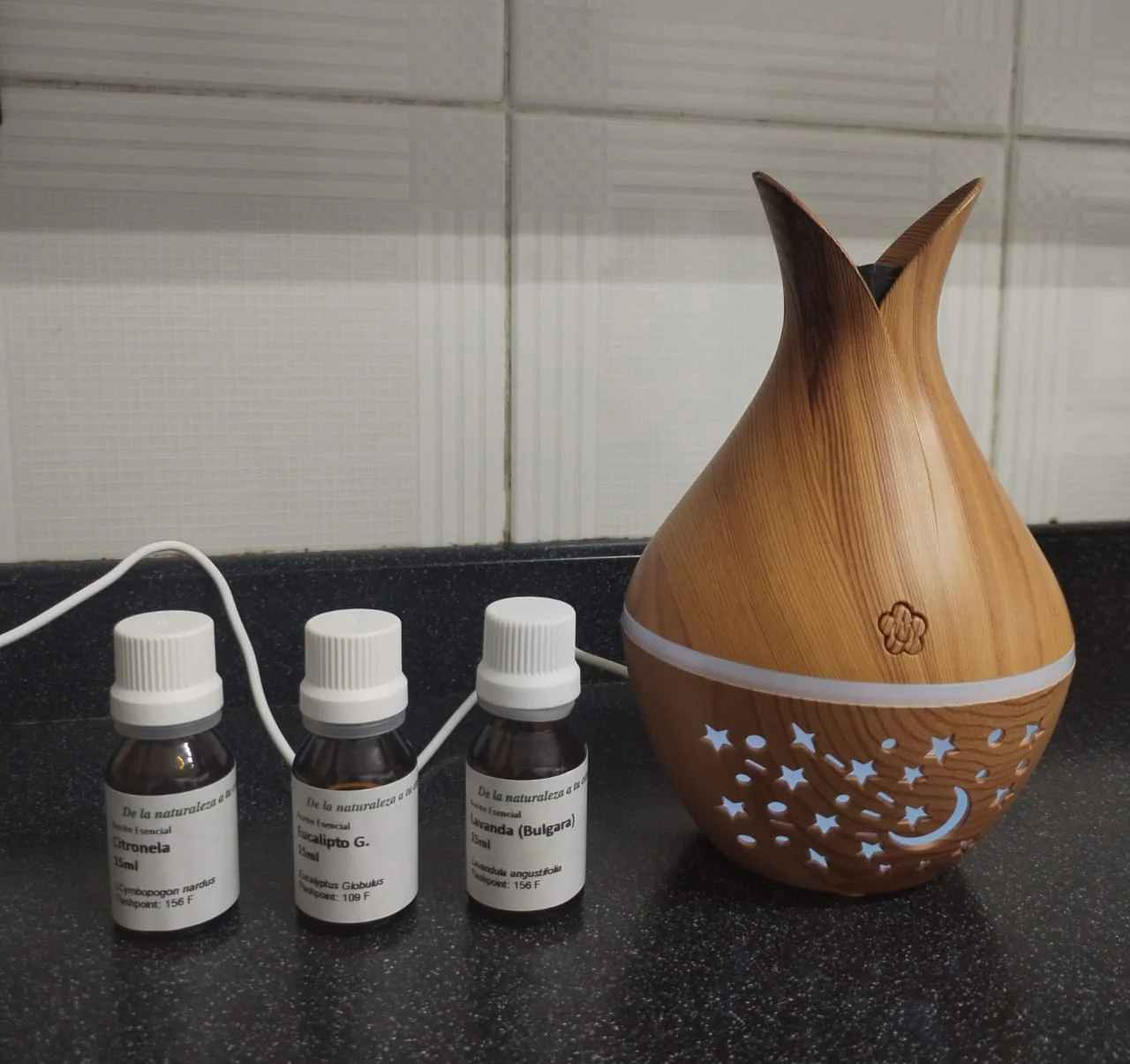 Kit Difusor Aromatico y 3 Aceites Esenciales No. 11