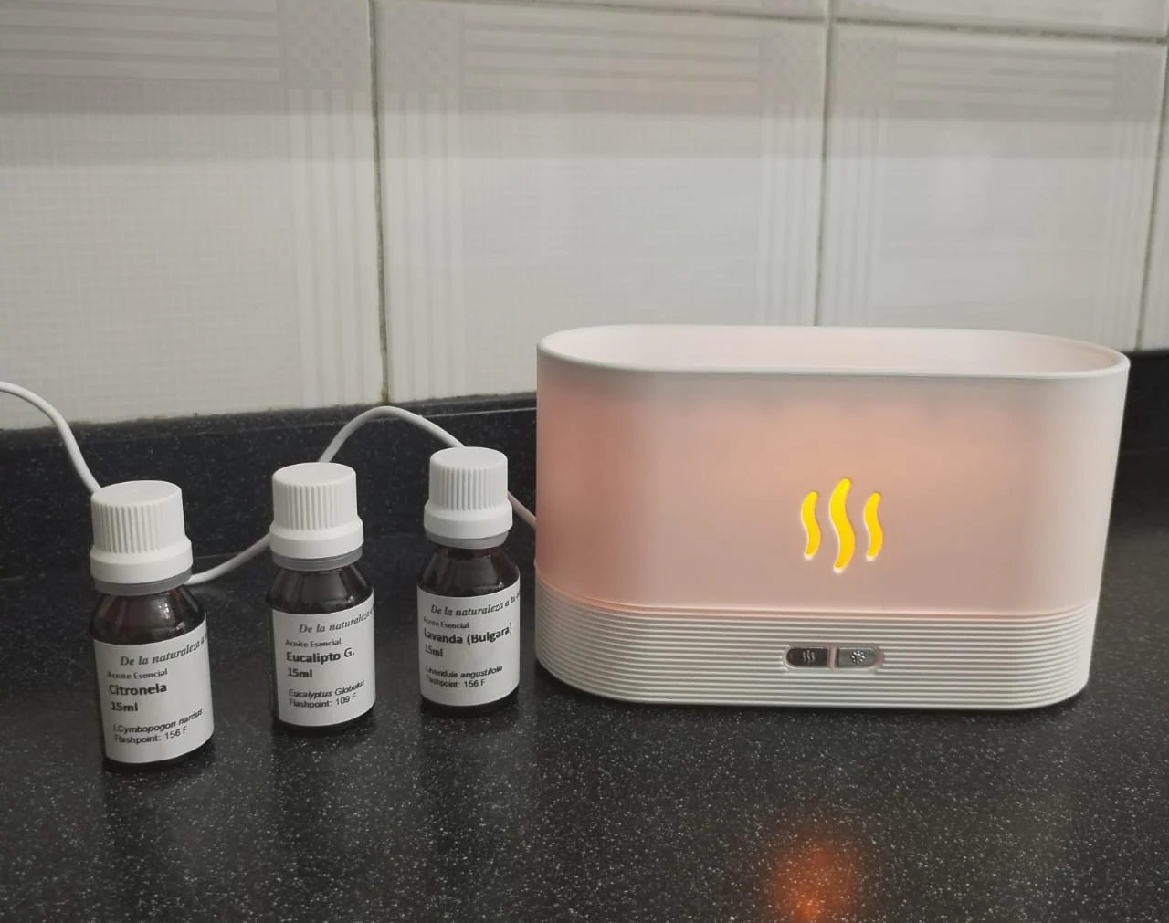 Kit Difusor Aromatico y 3 Aceites Esenciales No. 9