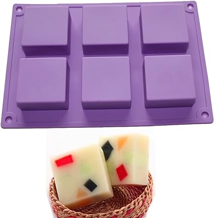 Molde Jabon Cuadro 6x6 400g