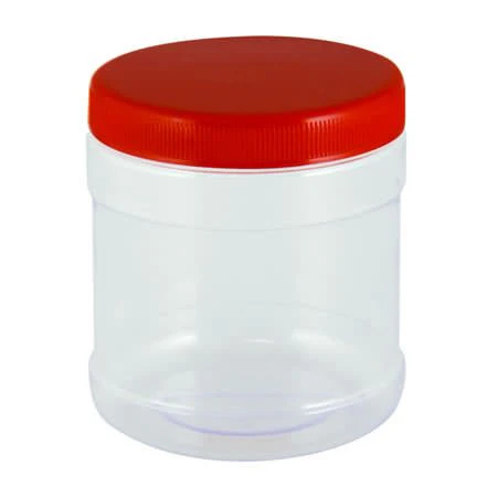 Tarro Plastico T/negra, Blanca - 8oz