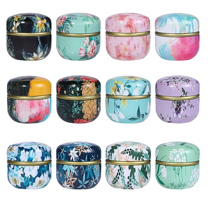 Tin-can estuche Colores surtidos 8.5x8.7cm